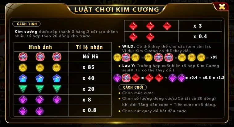 Khám Phá Trò Chơi Nổ Hũ Kim Cương Tại RikVip Với Giải Thưởng Hấp Dẫn